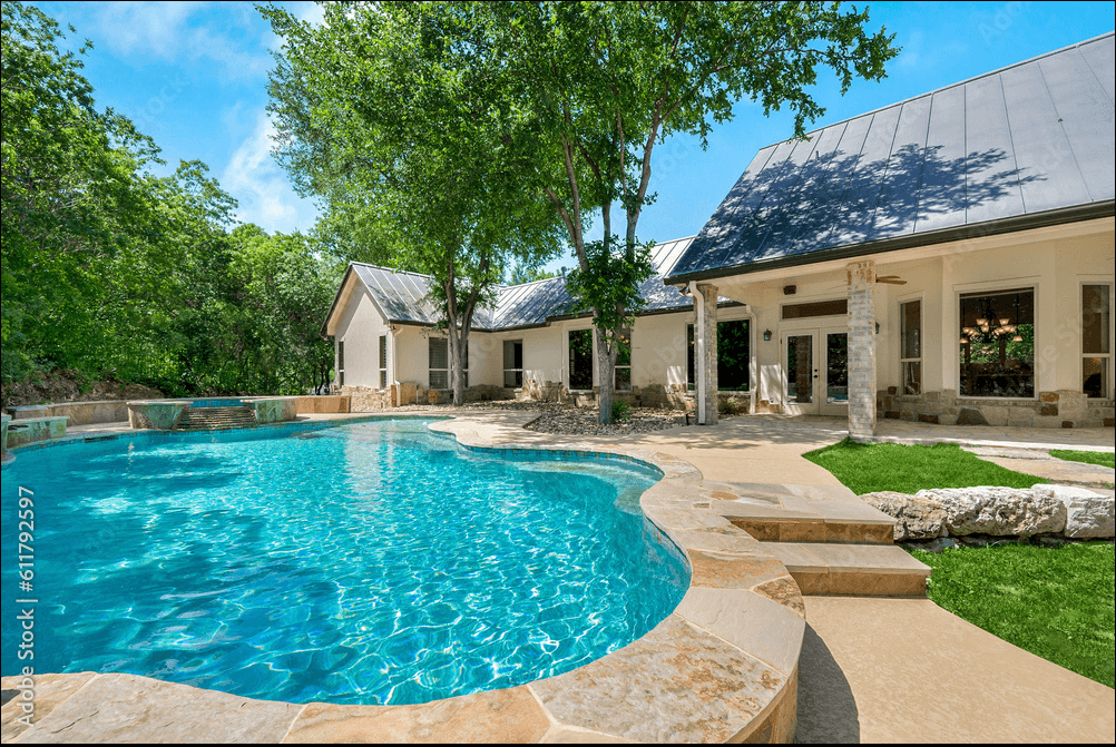 Lap pool at a club or apartment property being serviced with the Pool Weasel