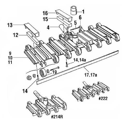 Vacuum head exploded parts diagram